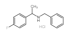 BENZYL-[1-(4-FLUOROPHENYL)ETHYL]AMINEHYDROCHLORIDE结构式