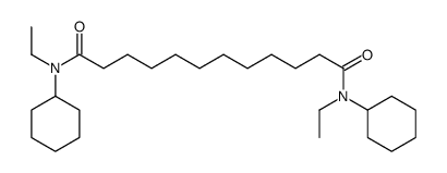 N,N'-dicyclohexyl-N,N'-diethyldodecanediamide Structure