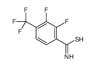 2,3-difluoro-4-(trifluoromethyl)benzenecarbothioamide Structure