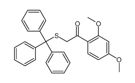 1-(2,4-dimethoxyphenyl)-2-tritylsulfanylethanone Structure