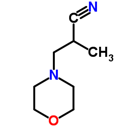 2-Methyl-3-(4-morpholinyl)propanenitrile结构式