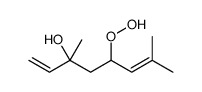 5-hydroperoxy-3,7-dimethylocta-1,6-dien-3-ol结构式