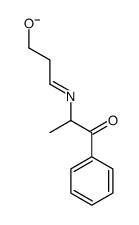 3-(1-oxo-1-phenylpropan-2-yl)iminopropan-1-olate Structure