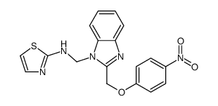 1H-Benzimidazole-1-methanamine, 2-((4-nitrophenoxy)methyl)-N-2-thiazol yl- picture