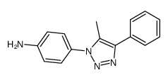 4-(5-methyl-4-phenyltriazol-1-yl)aniline结构式