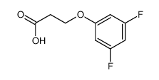 3-(3,5-DIFLUOROPHENOXY)-PROPANOIC ACID structure