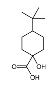 4-tert-butyl-1-hydroxycyclohexane-1-carboxylic acid结构式