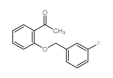 2′-(3-氟苄氧基)苯乙酮结构式