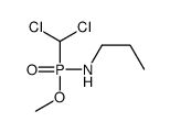 N-[dichloromethyl(methoxy)phosphoryl]propan-1-amine结构式