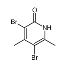 3,5-dibromo-4,6-dimethylpyridin-2(1H)-one Structure