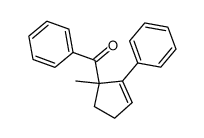 (1-methyl-2-phenyl-cyclopent-2-enyl)-phenyl ketone结构式