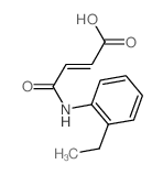 3-[(2-ethylphenyl)carbamoyl]prop-2-enoic acid structure