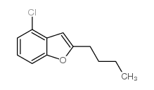 2-丁基-4-氯苯并呋喃结构式