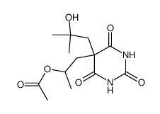 acide (acetyl-2 propyl)-5 (hydroxy-2 methyl-2 propyl)-5 barbiturique结构式