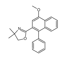 2-(1'-phenyl-4'-methoxynaphth-2'-yl)-4,4-dimethyl-4,5-dihydrooxazole Structure