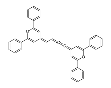 4-[4-(2,6-diphenylpyran-4-ylidene)buta-1,2-dienylidene]-2,6-diphenylpyran结构式