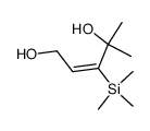 (E)-4-Methyl-3-trimethylsilanyl-pent-2-ene-1,4-diol结构式