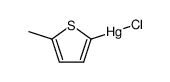 (5-methyl)thienylmercury(II) chloride结构式