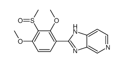 2-(2,4-dimethoxy-3-methylsulfinylphenyl)-3H-imidazo[4,5-c]pyridine结构式