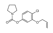 (4-chloro-3-prop-2-enoxyphenyl) pyrrolidine-1-carboxylate结构式