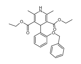 Diethyl 1,4-dihydro-4-(2-benzyloxyphenyl)-2,6-dimethyl-3,5-pyridine dicarboxylate Structure