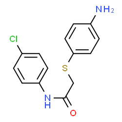 2-[(4-AMINOPHENYL)SULFANYL]-N-(4-CHLOROPHENYL)ACETAMIDE结构式