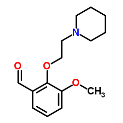 3-METHOXY-2-(2-PIPERIDIN-1-YL-ETHOXY)-BENZALDEHYDE structure