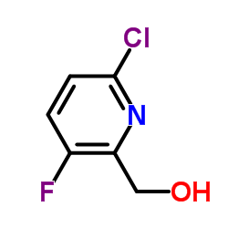 2-氯-5-氟吡啶-6-甲醇结构式