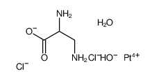 2,3-diaminopropanoate,hydron,platinum(4+),dichloride,dihydroxide结构式