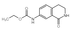 7-乙氧基羰基氨基-1-氧代-1,2,3,4-四氢-异喹啉结构式