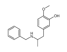 5-[2-(benzylamino)propyl]-2-methoxyphenol结构式
