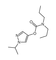 (1-propan-2-ylpyrazol-4-yl) N,N-dipropylcarbamate结构式