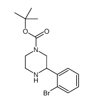 tert-butyl 3-(2-bromophenyl)piperazine-1-carboxylate Structure