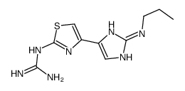 2-[4-[2-(propylamino)-1H-imidazol-5-yl]-1,3-thiazol-2-yl]guanidine Structure