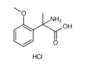 Benzeneacetic acid, α-amino-2-methoxy-α-methyl-, hydrochloride (1:1) Structure