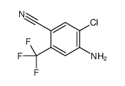 4-amino-5-chloro-2-(trifluoromethyl)benzonitrile结构式