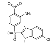 5-[(6-chloro-1H-benzimidazol-2-yl)sulfonyl]-2-nitroaniline Structure