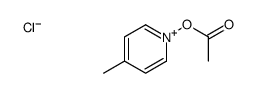 (4-methylpyridin-1-ium-1-yl) acetate,chloride Structure