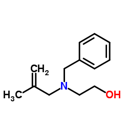 2-(苄基(2-甲基烯丙基)氨基)乙-1-醇结构式