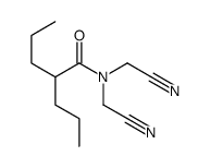N,N-bis(cyanomethyl)-2-propylpentanamide Structure