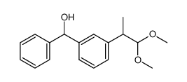 2-(3-(α-hydroxybenzyl)phenyl)propanal dimethyl acetal Structure