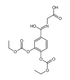 2-[[3,4-bis(ethoxycarbonyloxy)benzoyl]amino]acetic acid Structure