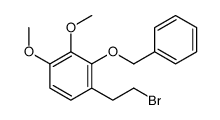 1-(2-bromoethyl)-3,4-dimethoxy-2-phenylmethoxybenzene Structure
