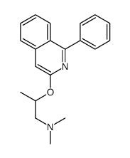 N,N-dimethyl-2-(1-phenylisoquinolin-3-yl)oxypropan-1-amine Structure