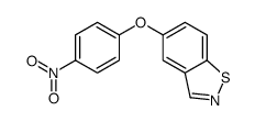 5-(4-nitrophenoxy)-1,2-benzothiazole结构式