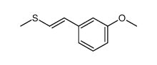 (E)-1-methylthio-2-(3-methoxyphenyl)ethene结构式