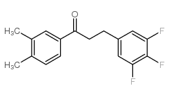 3',4'-DIMETHYL-3-(3,4,5-TRIFLUOROPHENYL)PROPIOPHENONE Structure