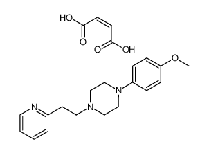 1-(4-Methoxy-phenyl)-4-(2-pyridin-2-yl-ethyl)-piperazine; compound with (Z)-but-2-enedioic acid Structure