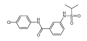 N-(4-chlorophenyl)-3-(propan-2-ylsulfonylamino)benzamide Structure