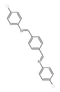 Benzenamine,N,N'-(1,4-phenylenedimethylidyne)bis[4-chloro-结构式